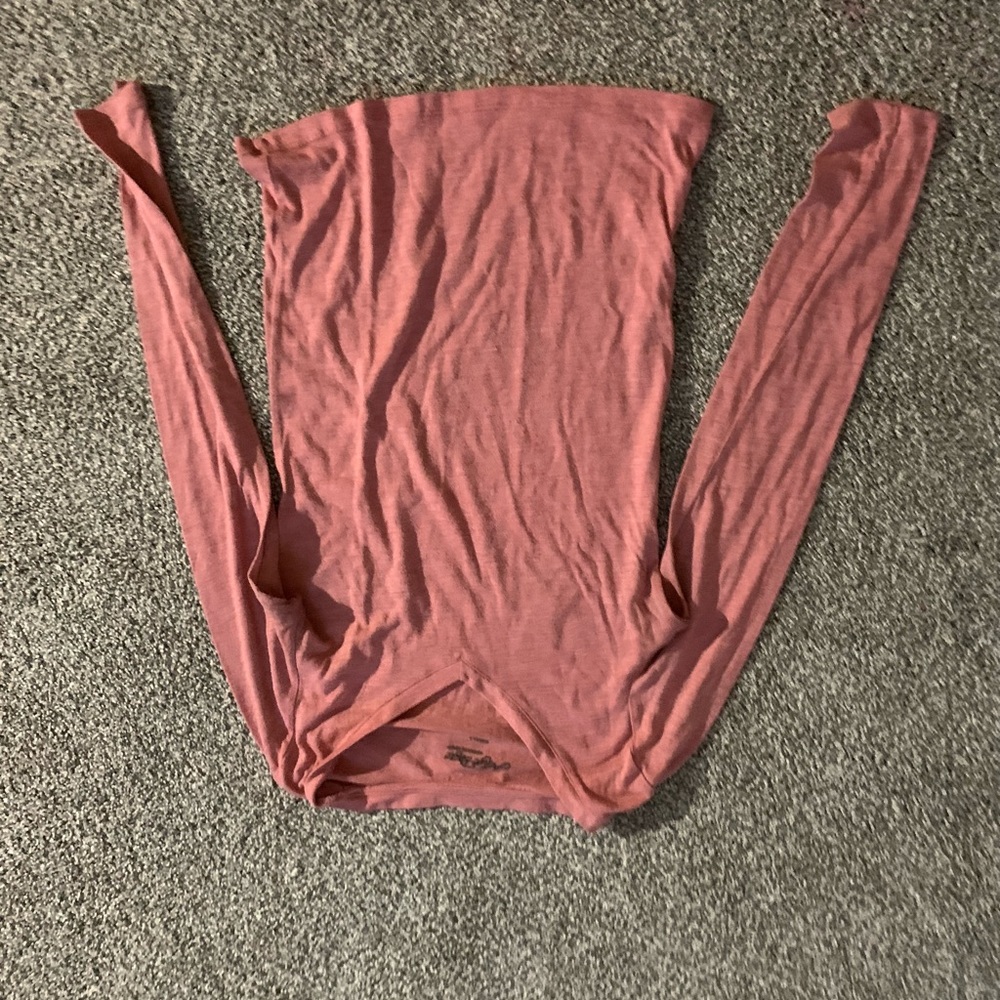Long sleeve soft v-neck